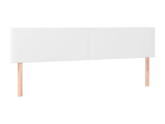 Kauf Unique LED Kopfteil Weiß 180x5x78/88 cm Kunstleder Heißer Verkauf