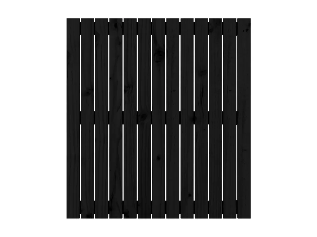 Kauf Unique Wand-Kopfteil Schwarz 82,5x3x90 cm Massivholz Kiefer Neueste Mode
