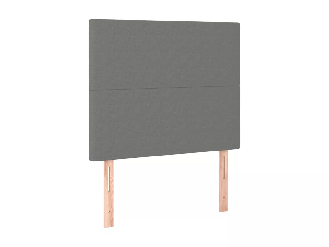 Kauf Unique LED Kopfteil Dunkelgrau 90x5x118/128 cm Stoff Zeitlich begrenztes Angebot