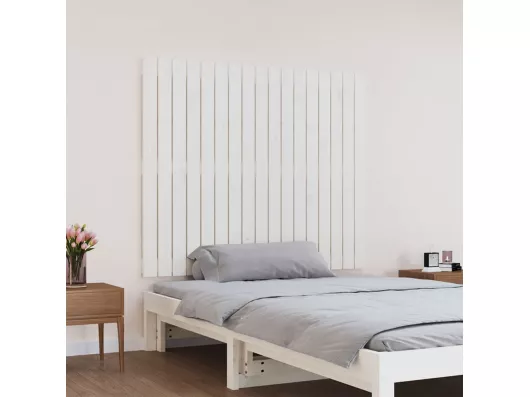 Kauf Unique Wand-Kopfteil Weiß 108x3x90 cm Massivholz Kiefer Exklusive Angebote