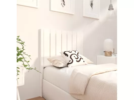 Kauf Unique Kopfteil Weiß 80,5x4x100 cm Massivholz Kiefer Blitzangebot