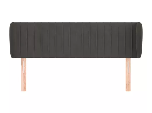 Kauf Unique Kopfteil mit Ohren Dunkelgrau 147x23x78/88 cm Samt Bestseller