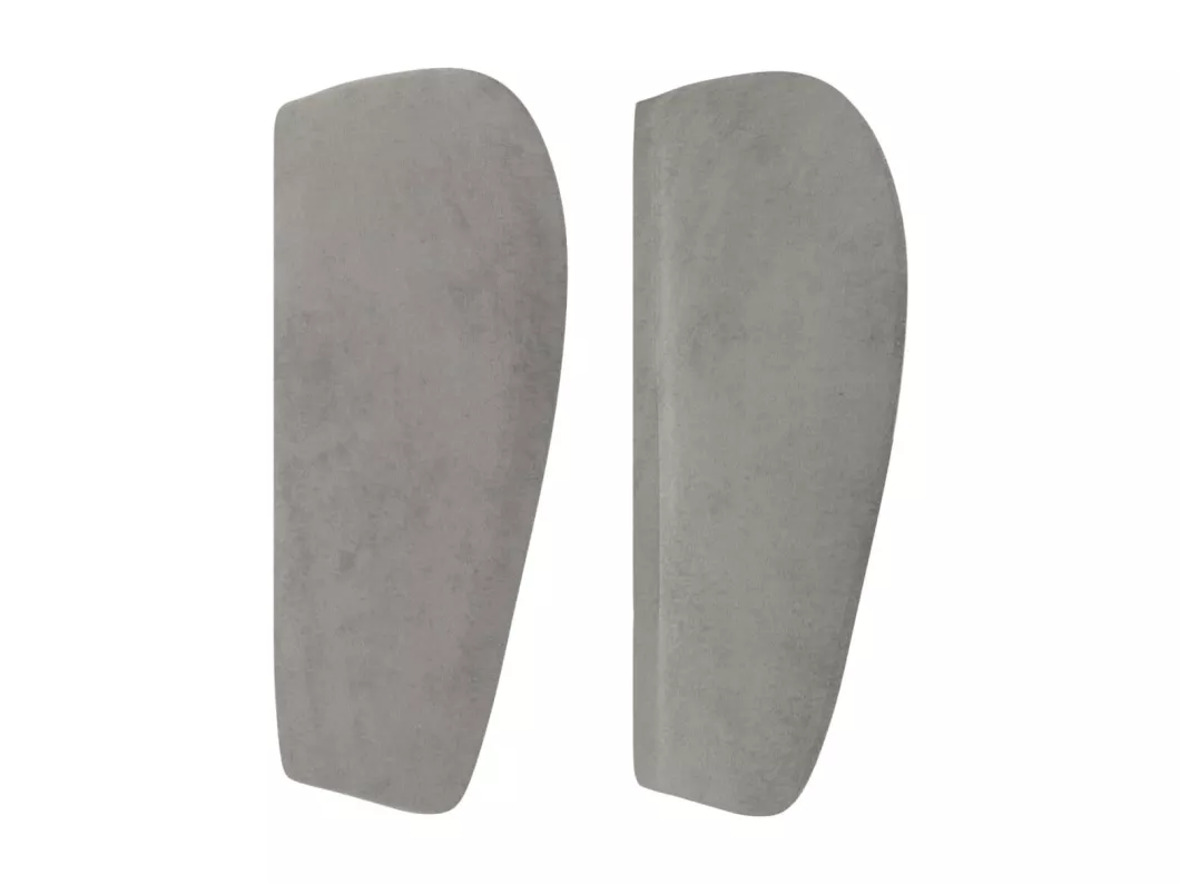 Kauf Unique Kopfteil mit Ohren Hellgrau 83x23x78/88 cm Samt Kauf eins, bekomm eins gratis
