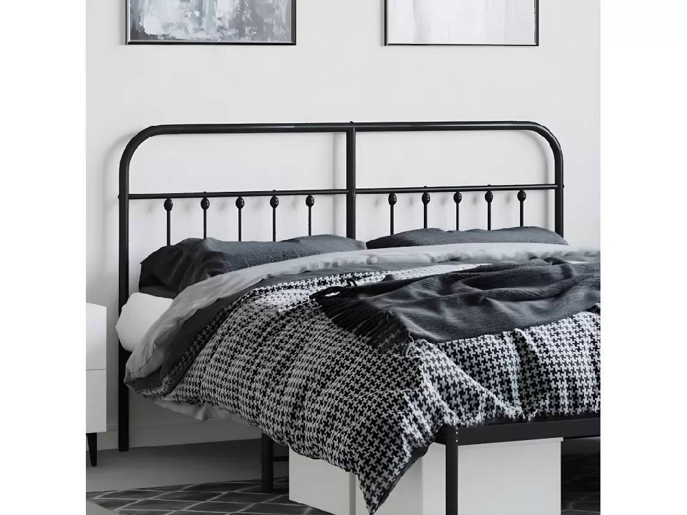 Kauf Unique Kopfteil Metall Schwarz 160 cm Riesige Ersparnisse