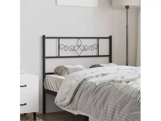 Kauf Unique Kopfteil Metall Schwarz 100 cm Wochenangebot