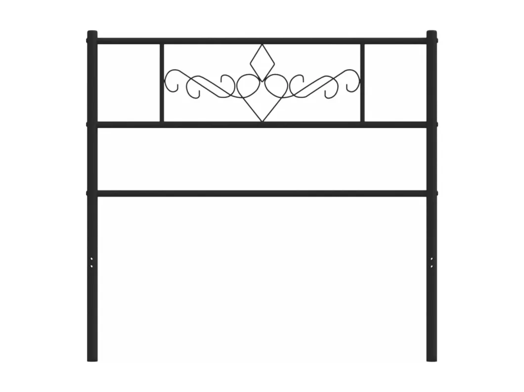 Kauf Unique Kopfteil Metall Schwarz 100 cm Wochenangebot