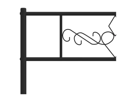 Kauf Unique Kopfteil Metall Schwarz 100 cm Wochenangebot