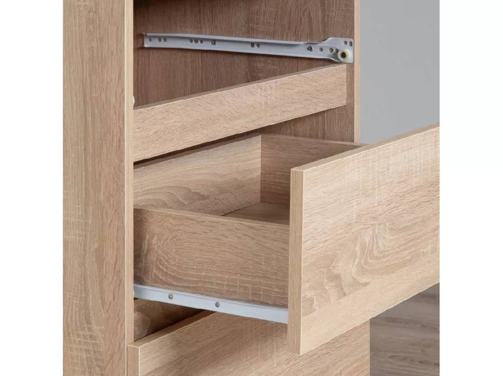 Kauf Unique Kommode AKORD K160 Sonoma-Eiche 160 cm 6 Schubladen B160 x H77 x T40 cm Bis zu 50% Rabatt