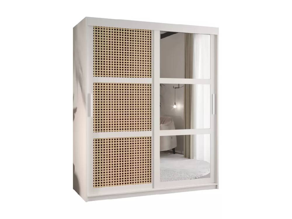 Kauf Unique SCHWEBETÜRENSCHRANK PLECIONKA 2 200/150/62 2-türig (Weiß) Sonderangebot der Fabrik