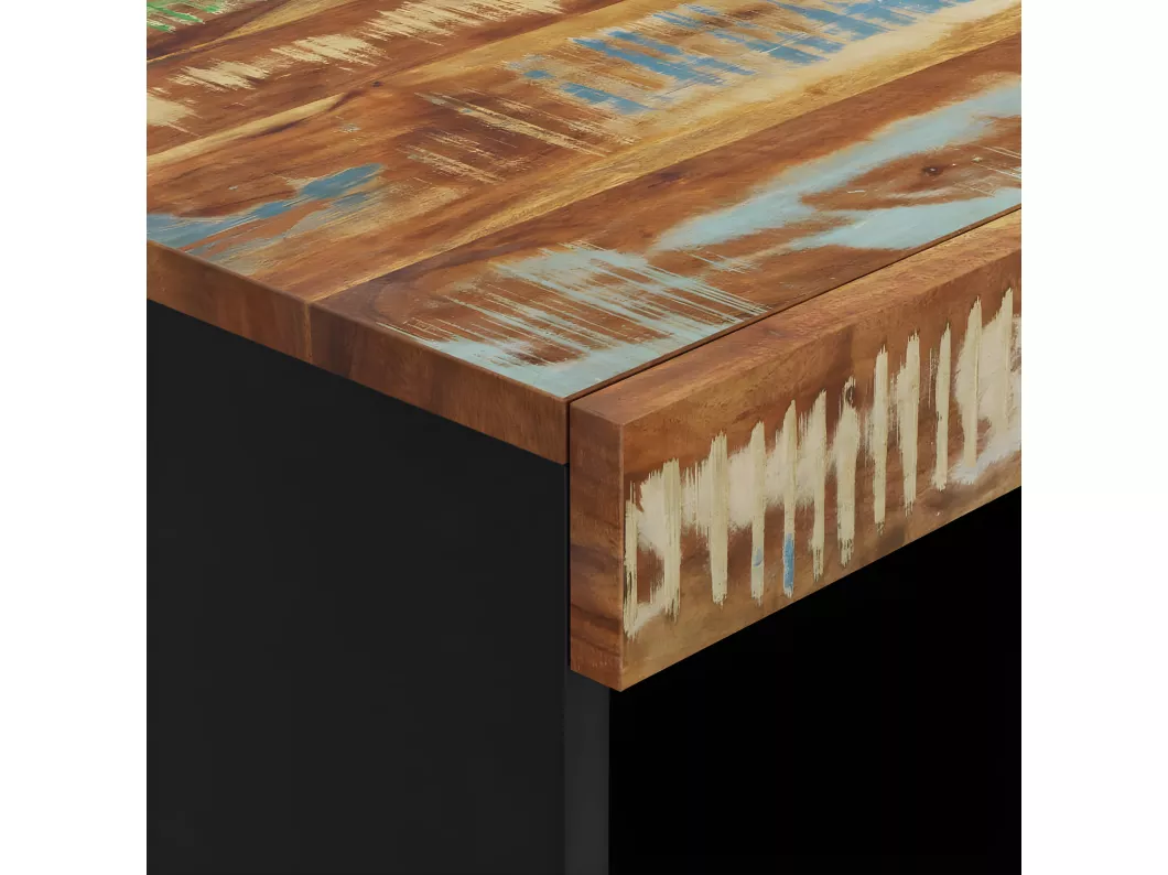 Kauf Unique Beistelltisch 60x33x75 cm Altholz Massiv Begrenzt auf 3 Tage