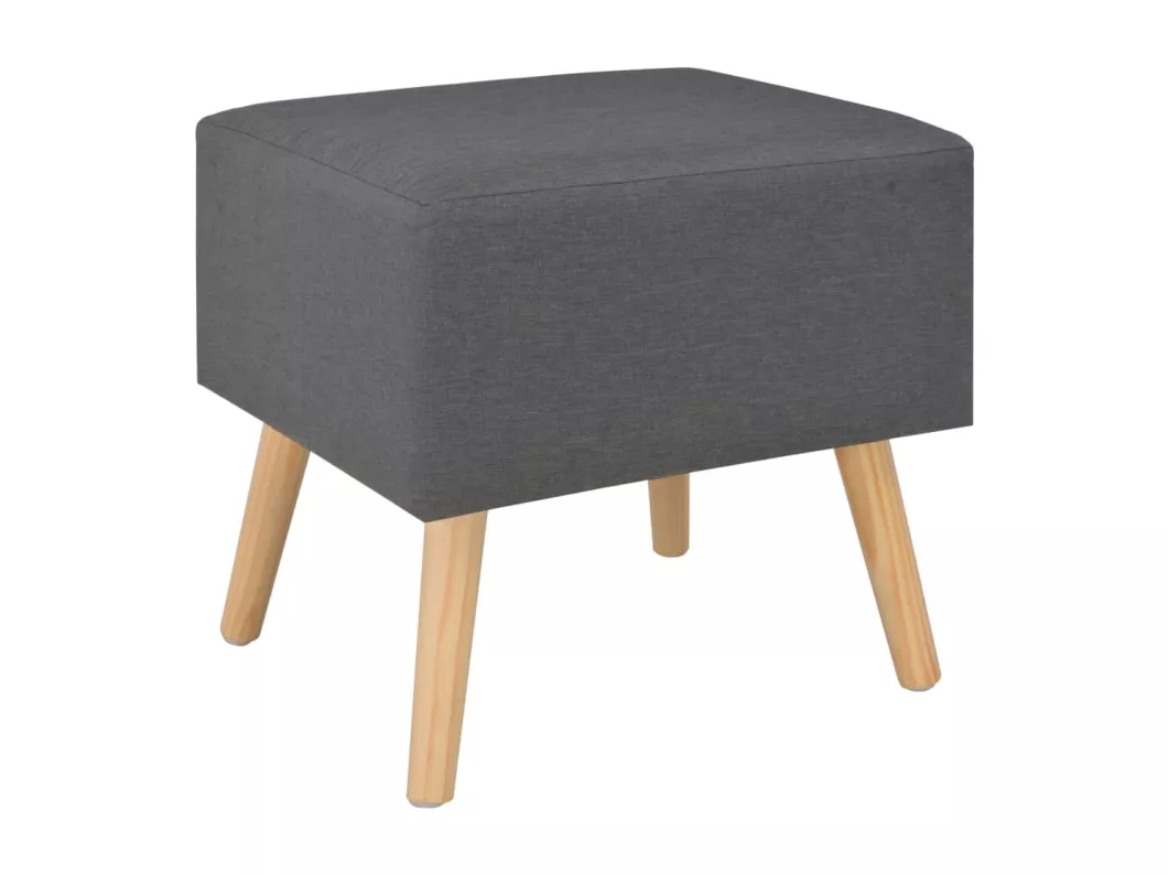 Kauf Unique Nachttische 2 Stk. Dunkelgrau 40 x 35 x 40 cm Stoff Black Friday Preise