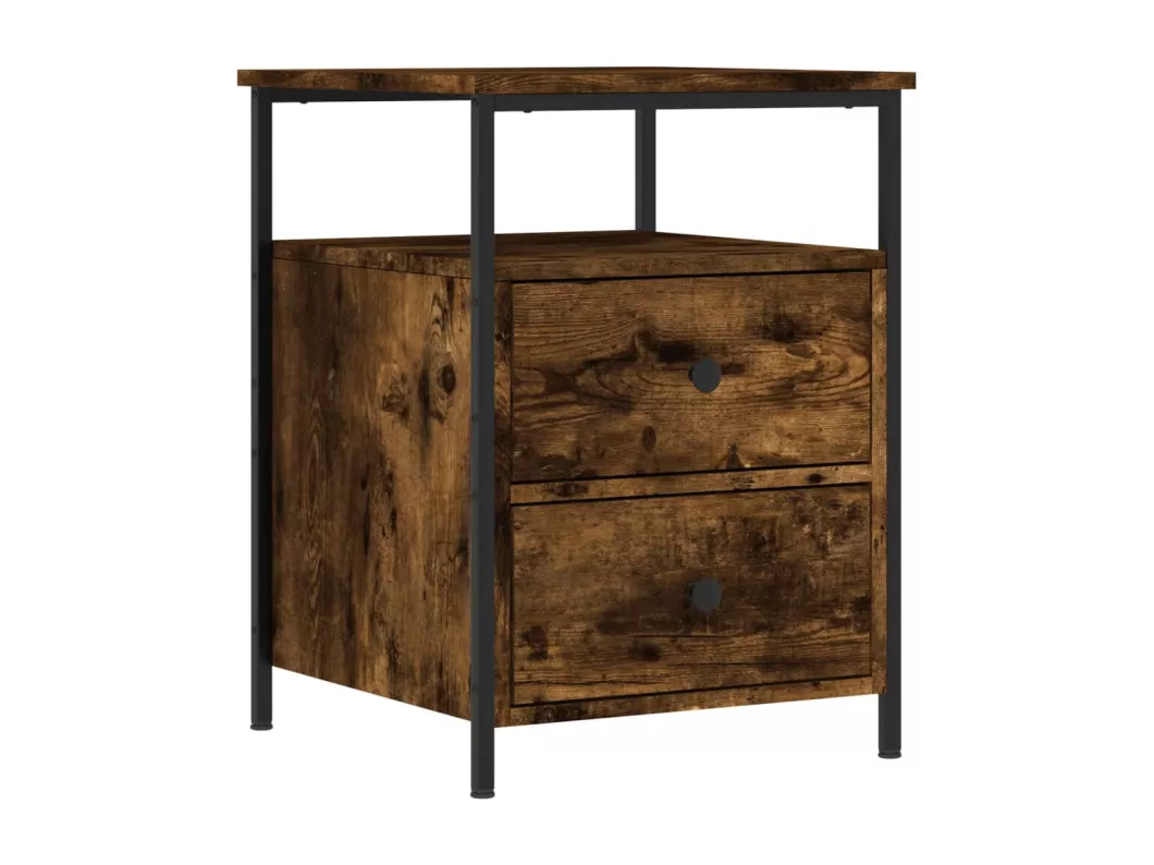 Kauf Unique Nachttische 2 Stk. Räuchereiche 44x45x60 cm Holzwerkstoff zollfrei