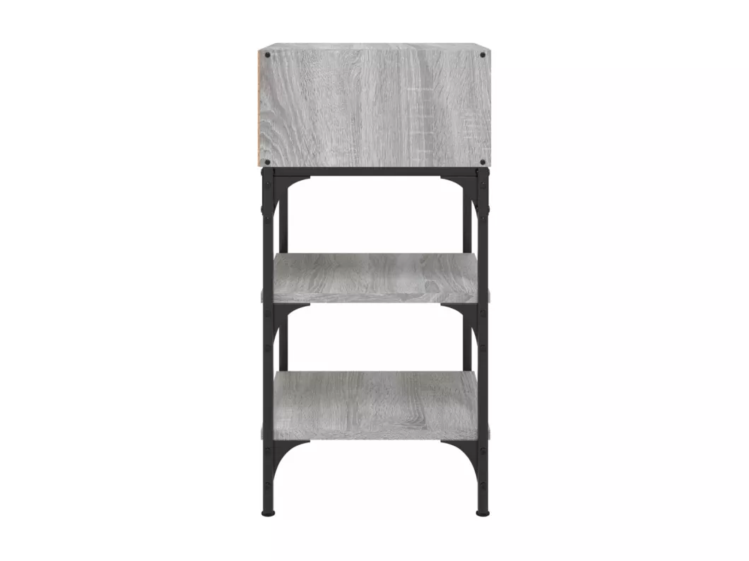 Kauf Unique Nachttisch Grau Sonoma-Eiche 35x34,5x70 cm Holzwerkstoff Rabatte dieses Monats