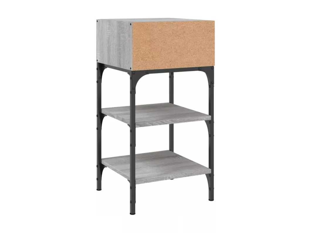 Kauf Unique Nachttisch Grau Sonoma-Eiche 35x34,5x70 cm Holzwerkstoff Rabatte dieses Monats