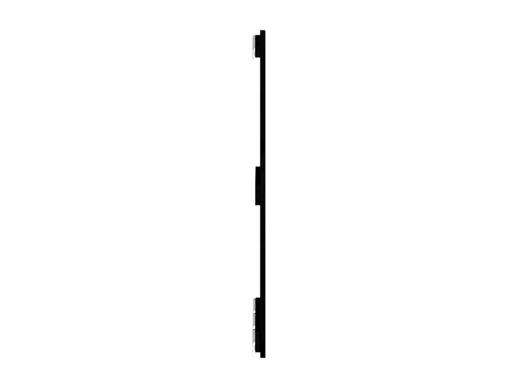 Kauf Unique Wand-Kopfteil Schwarz 166x3x90 cm Massivholz Kiefer Meist gekauft