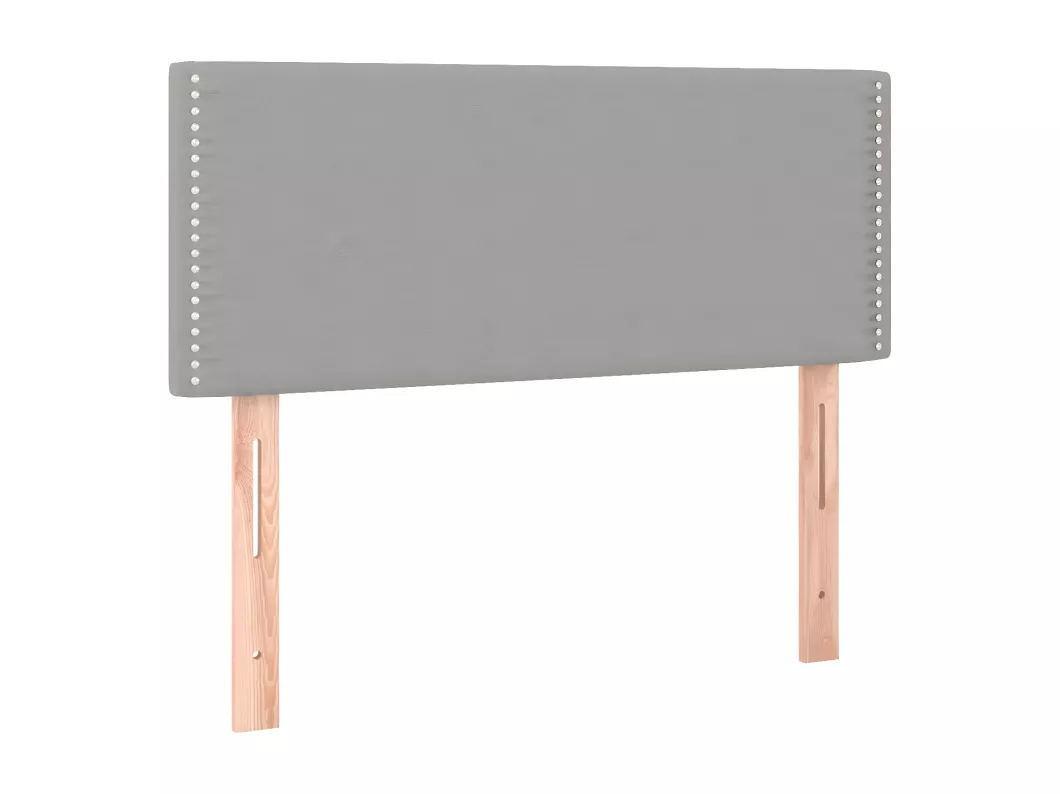 Kauf Unique LED Kopfteil Hellgrau 90x5x78/88 cm Stoff Kostenloser Versand