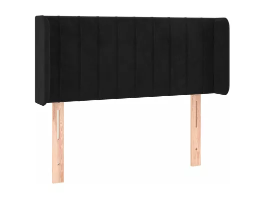 Kauf Unique LED Kopfteil Schwarz 83x16x78/88 cm Samt Günstig kaufen