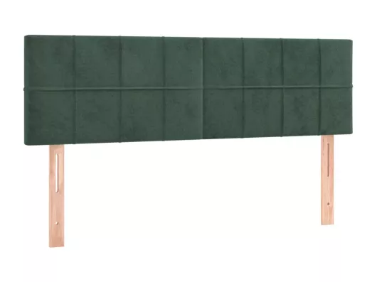 Kauf Unique LED Kopfteil Dunkelgrün 144x5x78/88 cm Samt Online Shopping
