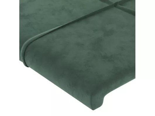 Kauf Unique LED Kopfteil Dunkelgrün 144x5x78/88 cm Samt Online Shopping