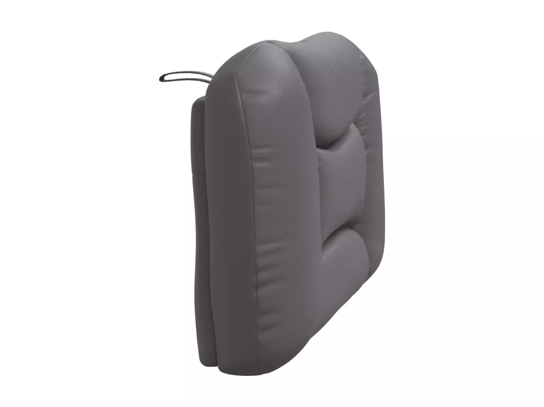 Kauf Unique Kopfteil-Kissen Grau 90 cm Kunstleder Black Friday