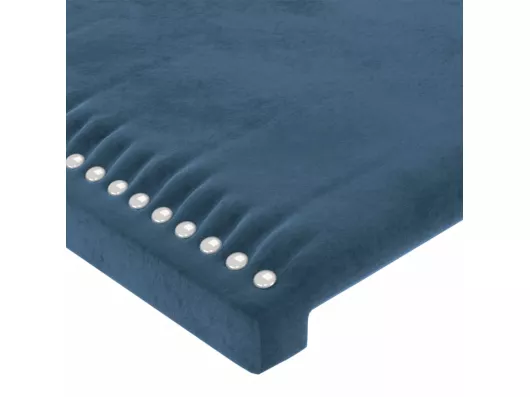 Kauf Unique LED Kopfteil Dunkelblau 83x16x118/128 cm Samt Muttertagsangebot
