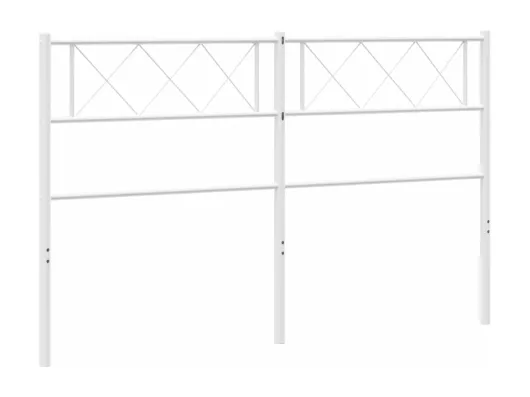 Kauf Unique Kopfteil Metall Weiß 140 cm Top Angebot