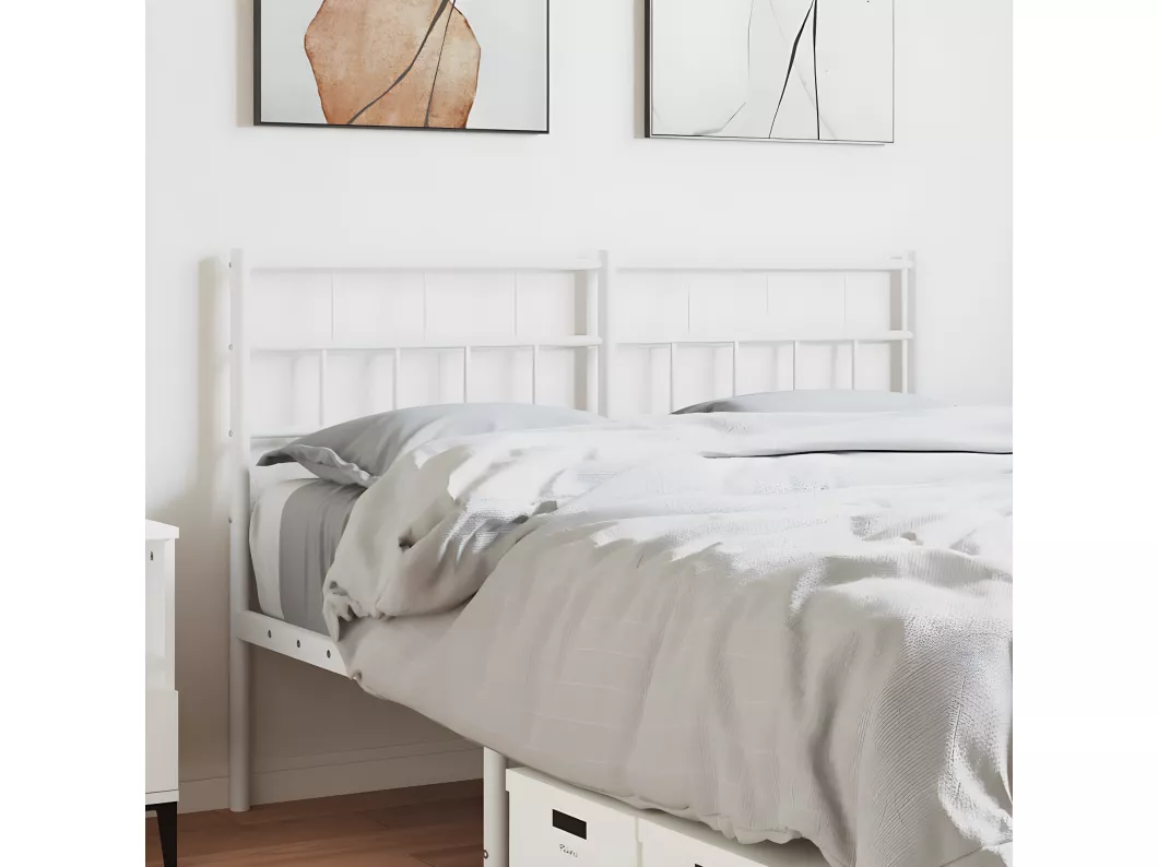 Kauf Unique Kopfteil Metall Weiß 150 cm