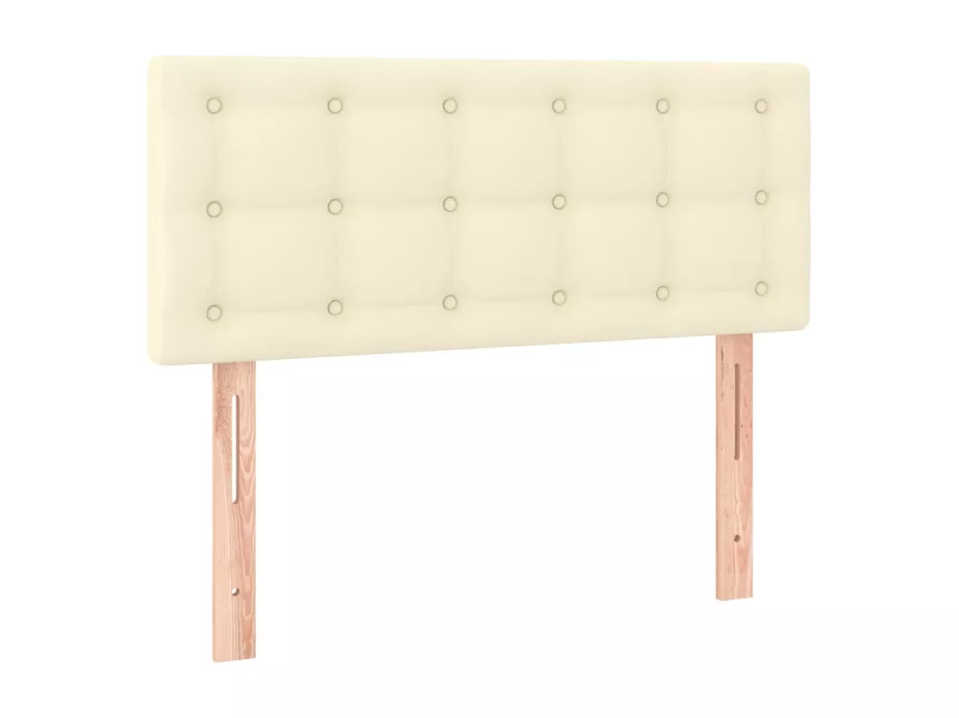 Kauf Unique LED Kopfteil Creme 80x5x78/88 cm Kunstleder Große Rabatte