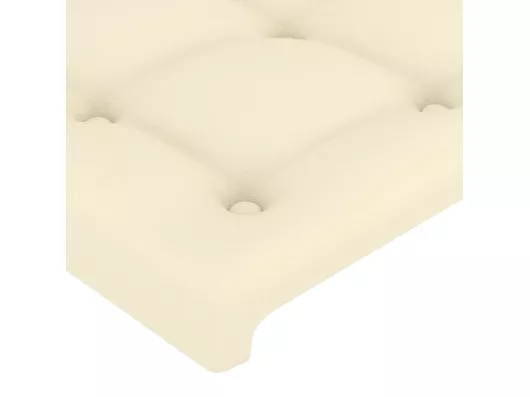 Kauf Unique LED Kopfteil Creme 80x5x78/88 cm Kunstleder Große Rabatte