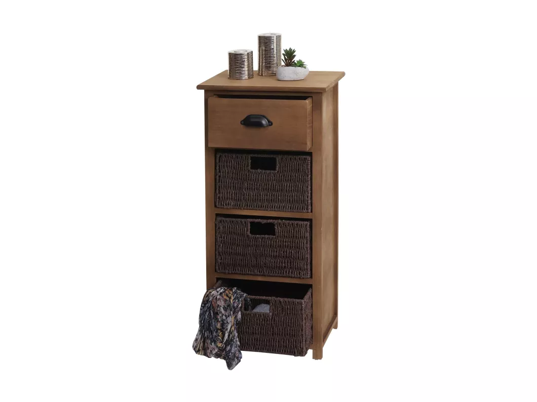 Kauf Unique Kommode MCW-K84 mit Körben, Dunkelbraun, Körbe dunkelbraun