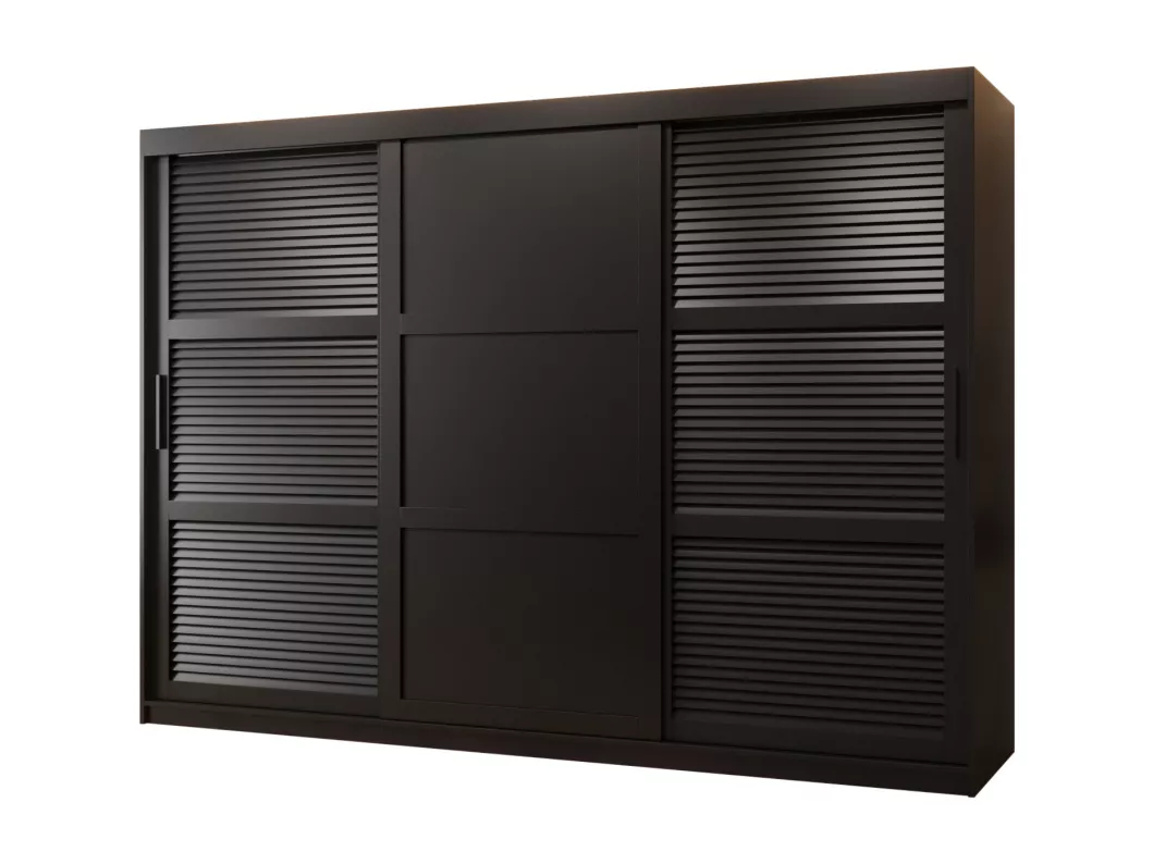 Kauf Unique SCHWEBETÜRENSCHRANK ZALUZJA 3 200/250/62 3-türig (Schwarz)