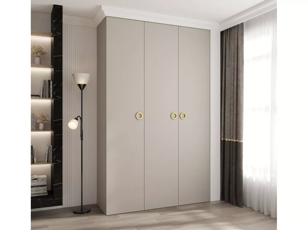 Kauf Unique Drehtürenschrank Como 1 245,5/150/40 3-türig (Kaschmir/Gold) Kostenlose Rückgabe