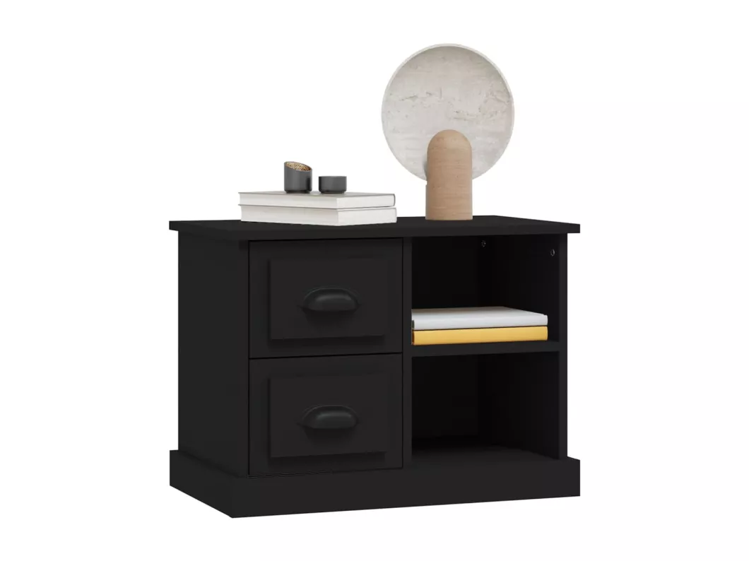 Kauf Unique Nachttisch Schwarz 60x35,5x45 cm Zeitbegrenzte Promotion