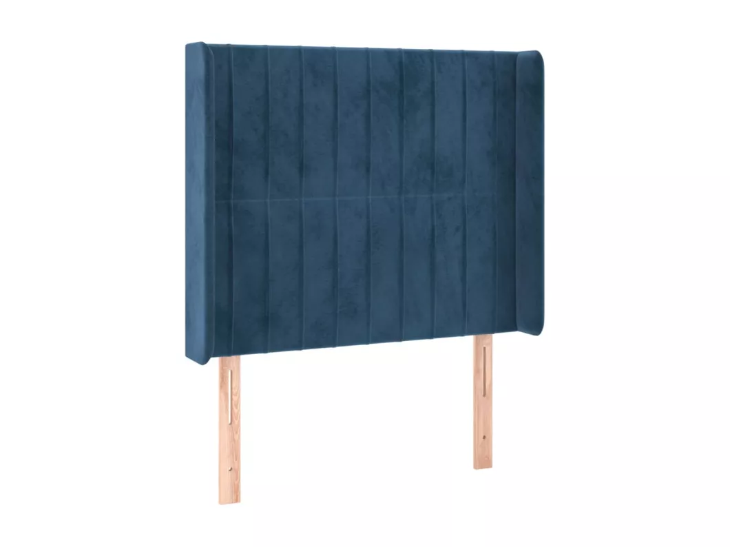 Kauf Unique LED Kopfteil Dunkelblau 103x16x118/128 cm Samt Bis zu 60% Rabatt