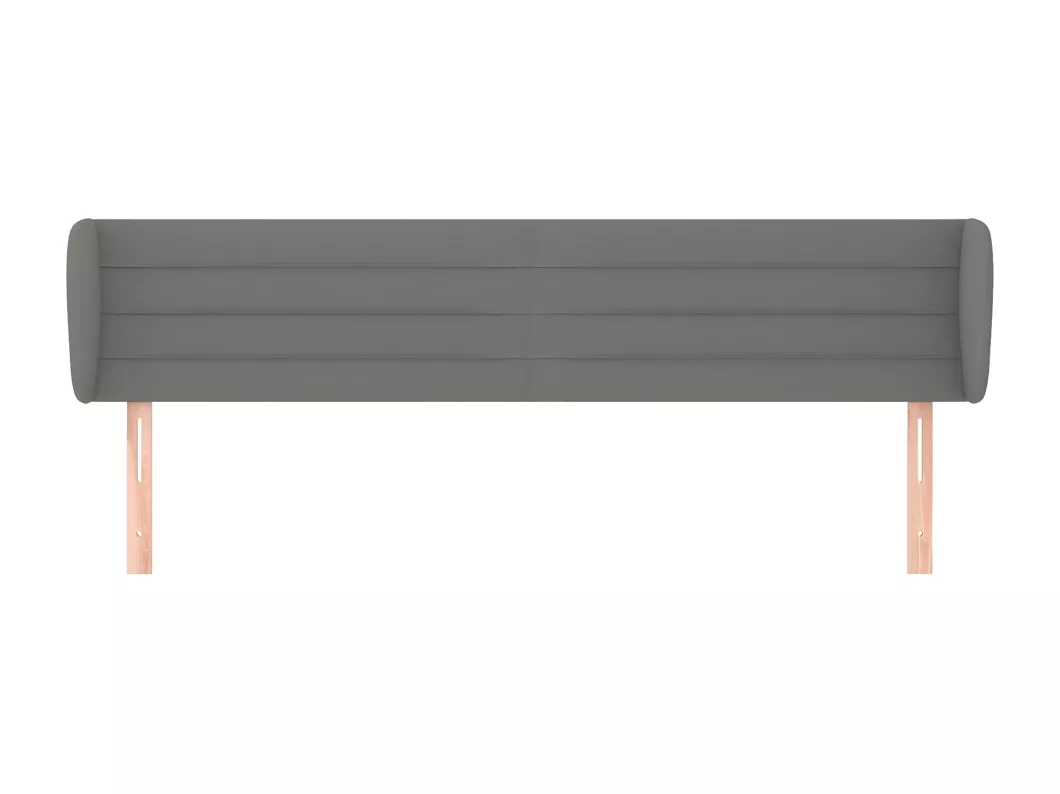 Kauf Unique Kopfteil mit Ohren Dunkelgrau 203x23x78/88 cm Stoff Bis zu 65% Rabatt