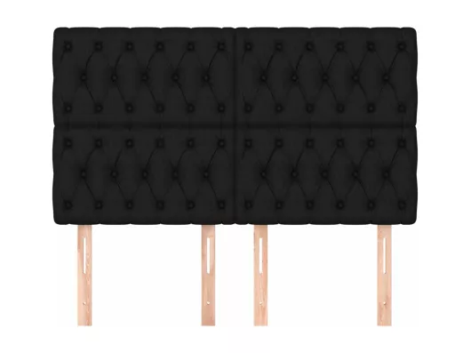 Kauf Unique Kopfteile 4 Stk. Schwarz 72x7x78/88 cm Stoff Discount Store für neue Produkte