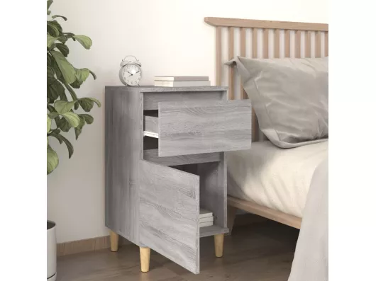 Kauf Unique Nachttisch Grau Sonoma 40x35x70 cm Riesige Rabatte