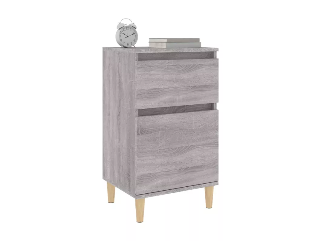 Kauf Unique Nachttisch Grau Sonoma 40x35x70 cm Riesige Rabatte