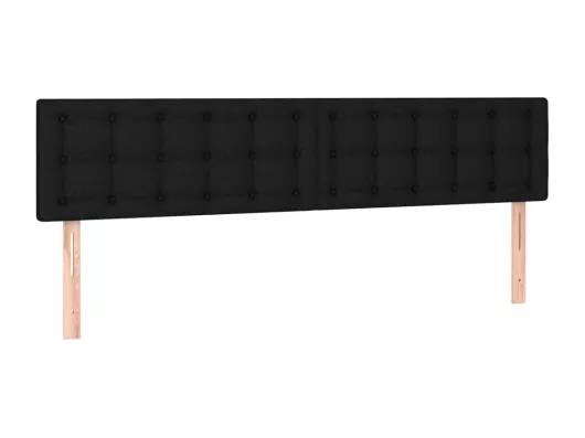 Kauf Unique LED Kopfteil Schwarz 180x5x78/88 cm Stoff Kostenloser Versand international
