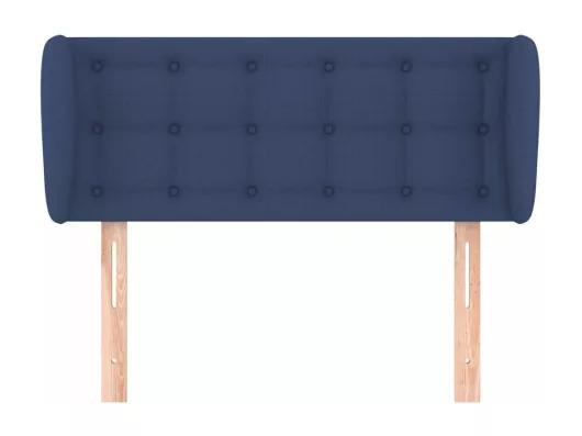Kauf Unique Kopfteil mit Ohren Blau 93x23x78/88 cm Stoff Fabrikladen