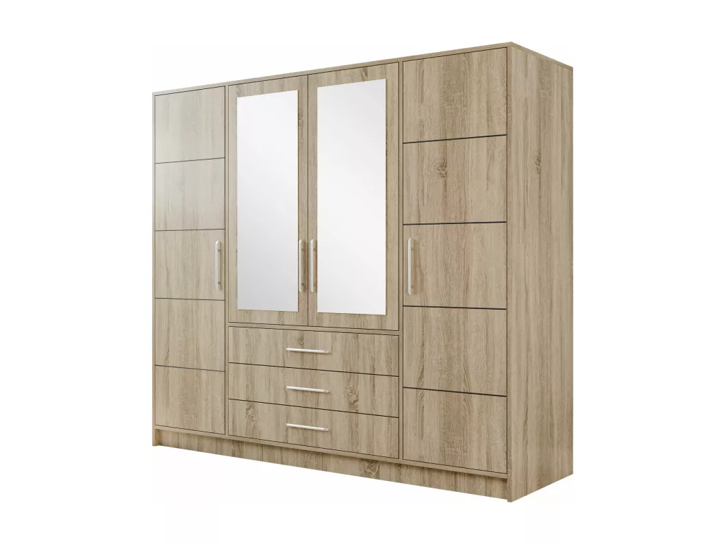 Kauf Unique Kleiderschrank - 196x58x200 cm - Sonoma Eiche - Bali D4 Speichern exportieren