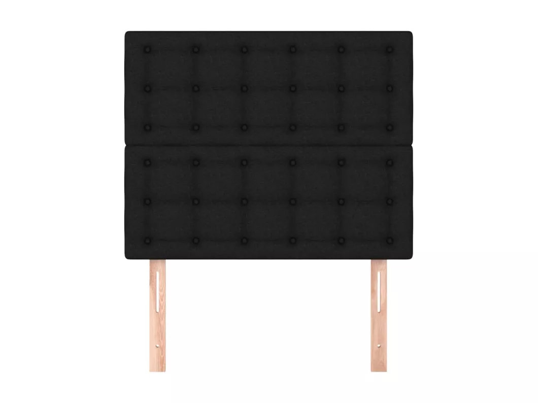 Kauf Unique Kopfteile 2 Stk. Schwarz 80x5x78/88 cm Stoff 50% Rabatt für begrenzte Zeit