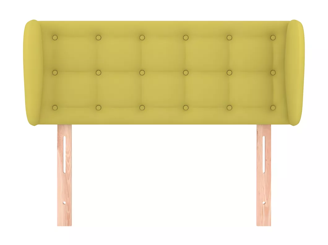 Kauf Unique Kopfteil mit Ohren Grün 103x23x78/88 cm Stoff Outlet
