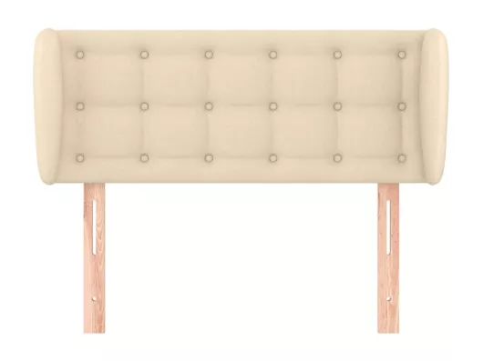 Kauf Unique Kopfteil mit Ohren Creme 103x23x78/88 cm Stoff Hotsell