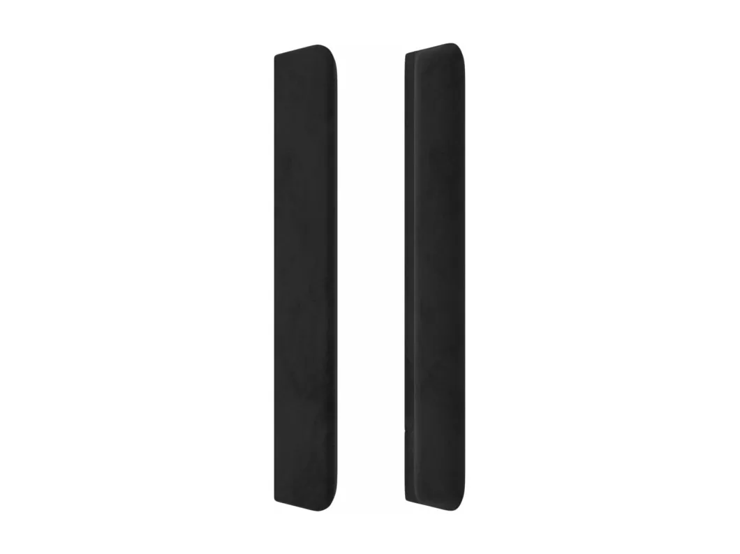 Kauf Unique LED Kopfteil Schwarz 103x16x118/128 cm Samt Schlussverkauf