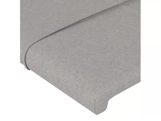 Kauf Unique Kopfteil mit Ohren Hellgrau 183x23x78/88 cm Stoff Fabrikverkauf