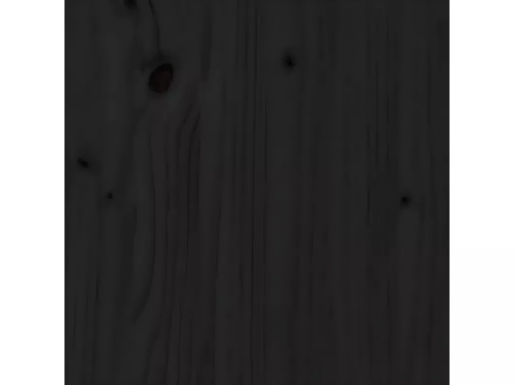 Kauf Unique Kopfteil Schwarz 96x4x100 cm Massivholz Kiefer Großer Ausverkauf