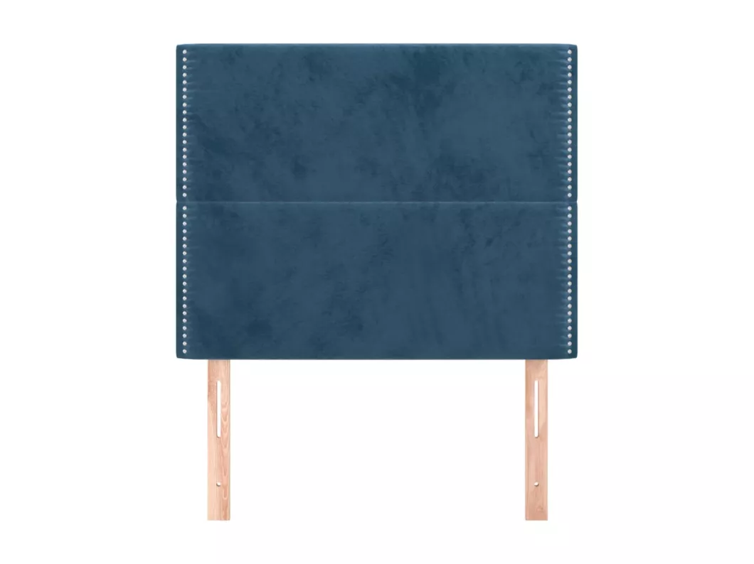 Kauf Unique Kopfteile 2 Stk. Dunkelblau 90x5x78/88 cm Samt Saisonschlussverkauf