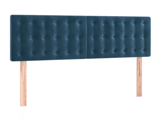 Kauf Unique LED Kopfteil Dunkelblau 144x5x78/88 cm Samt Osterangebot
