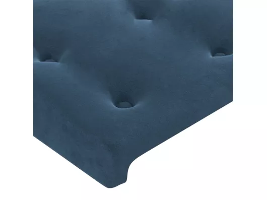 Kauf Unique LED Kopfteil Dunkelblau 144x5x78/88 cm Samt Osterangebot